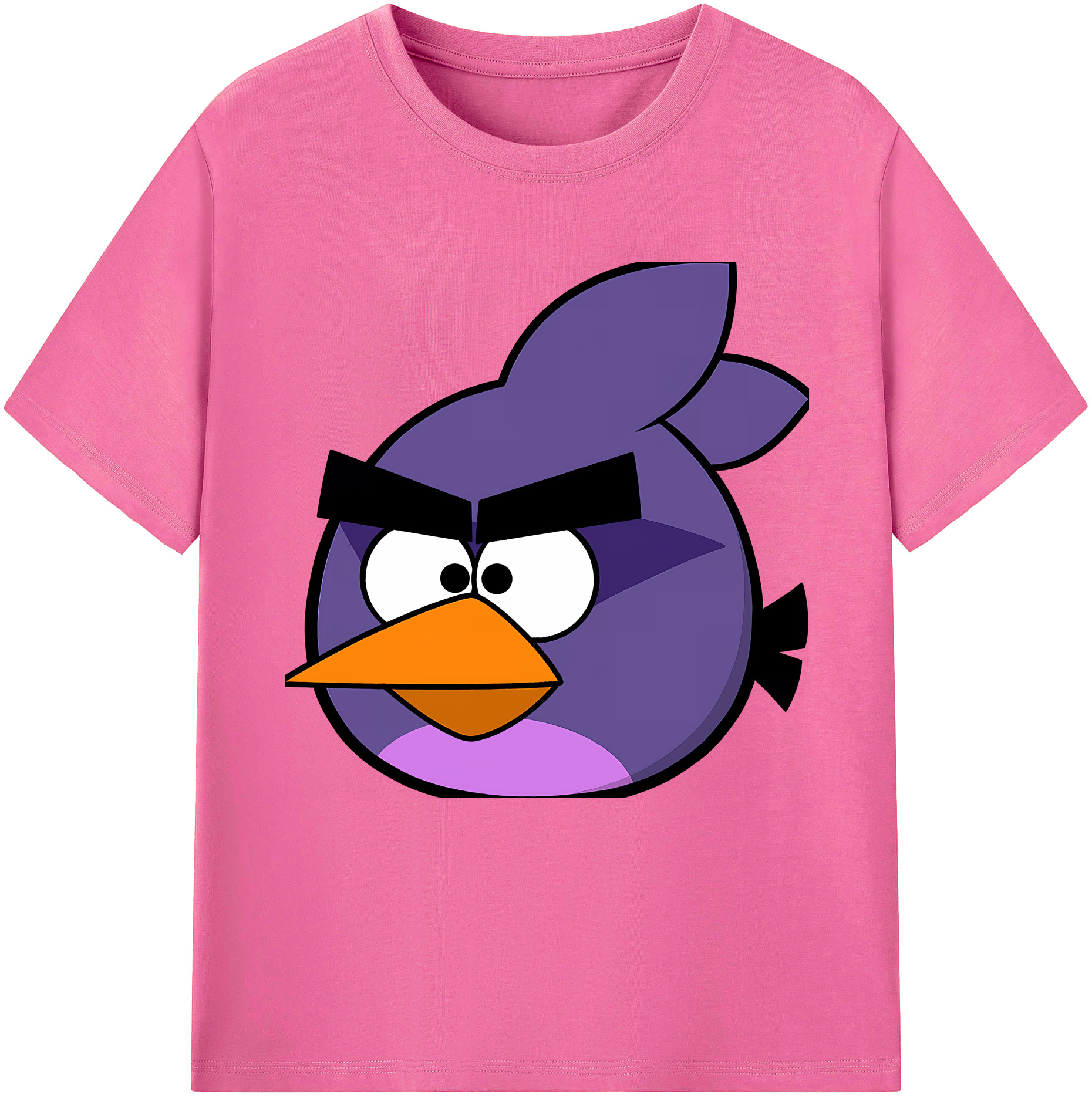 （画像用） Angry Birds アングリーバード レディースカジュアルプリントTシャツ（綿100％）